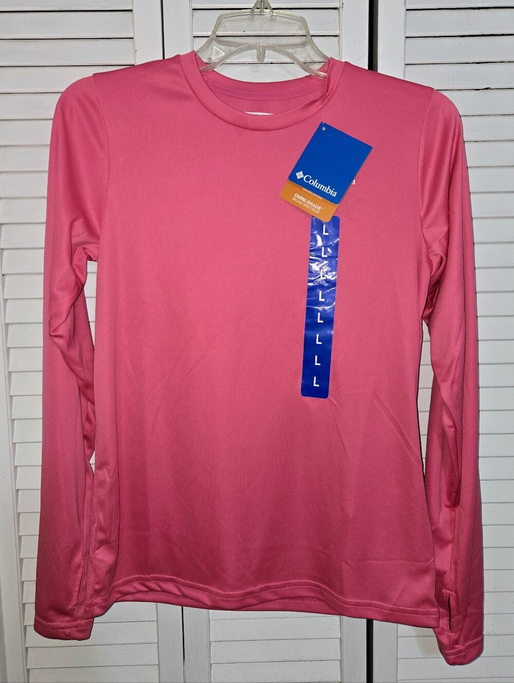 Columbia Youth L Omni-Shade Long-Sleeve Performance Shirt NEW